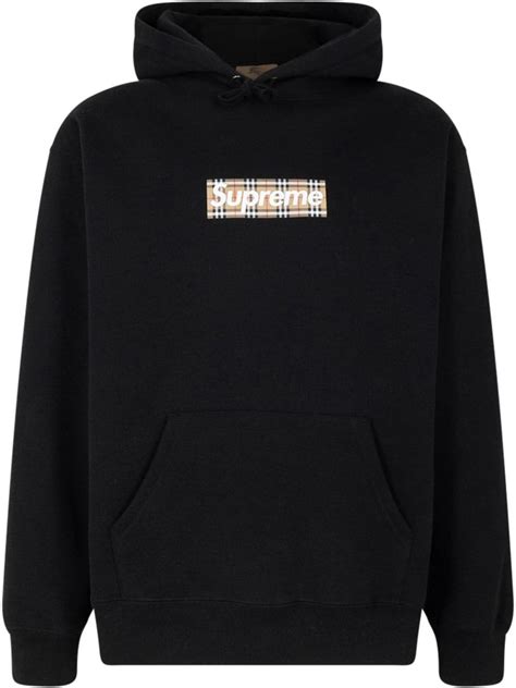 supreme burberry box hoodie.